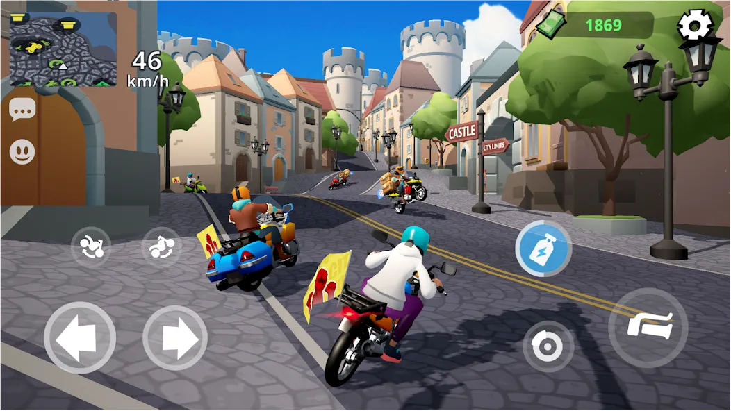 Moto City: Mad Bike Delivery (Мото Сити)  [МОД Все открыто] Screenshot 1