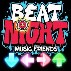 Взломанная Beat Shooter Night: Rap Battle (ФНФ Фанк)  [МОД Mega Pack] - полная версия apk на Андроид