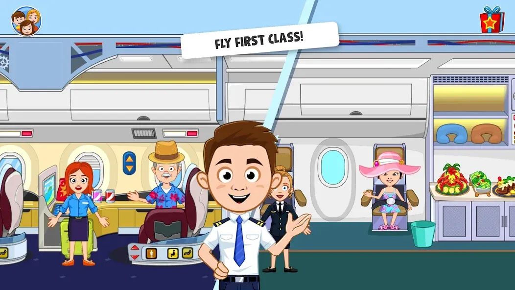 My Town Airport games for kids (Май Таун)  [МОД Бесконечные деньги] Screenshot 2