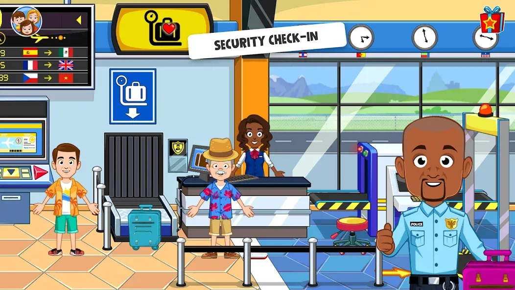 My Town Airport games for kids (Май Таун)  [МОД Бесконечные деньги] Screenshot 3