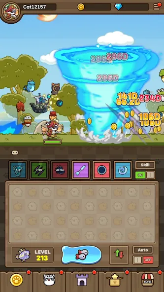 Cat Hero : Idle RPG (Кэт Хиро)  [МОД Menu] Screenshot 5