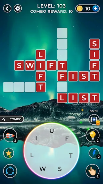 WOW4:Word Connect Offline Word (ВАУ 4)  [МОД Menu] Screenshot 1