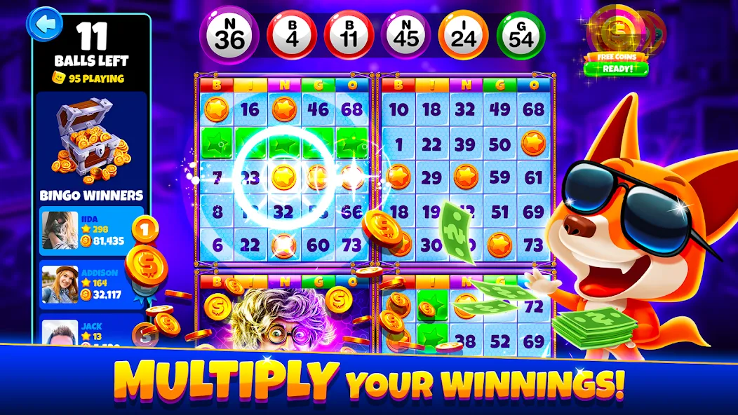 Xtreme Bingo! Slots Bingo Game  [МОД Unlimited Money] Screenshot 1