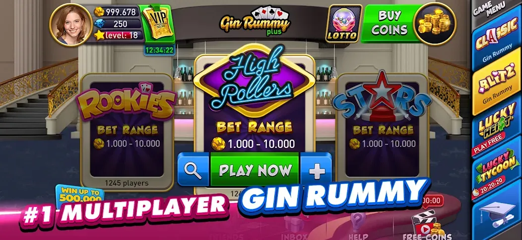 Gin Rummy Plus: Fun Card Game (Джин Рамми Плюс)  [МОД Много денег] Screenshot 2