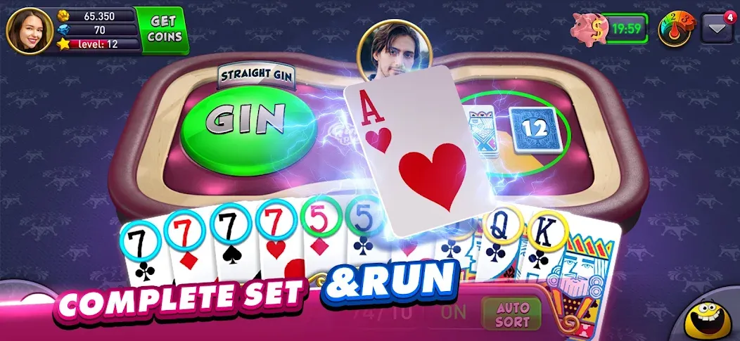 Gin Rummy Plus: Fun Card Game (Джин Рамми Плюс)  [МОД Много денег] Screenshot 4