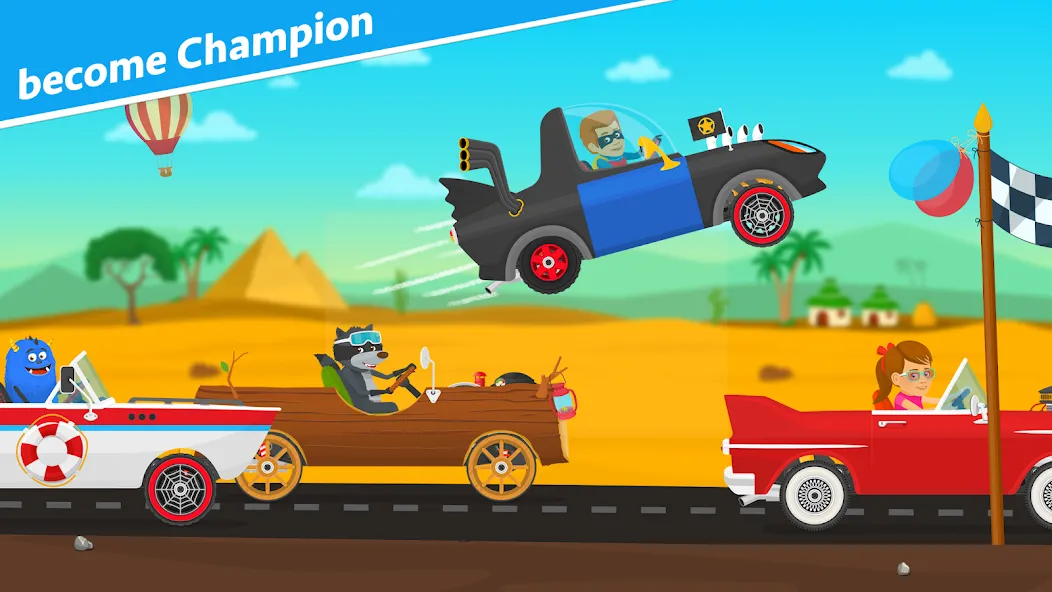 Racing car games for kids 2-5  [МОД Unlocked] Screenshot 3