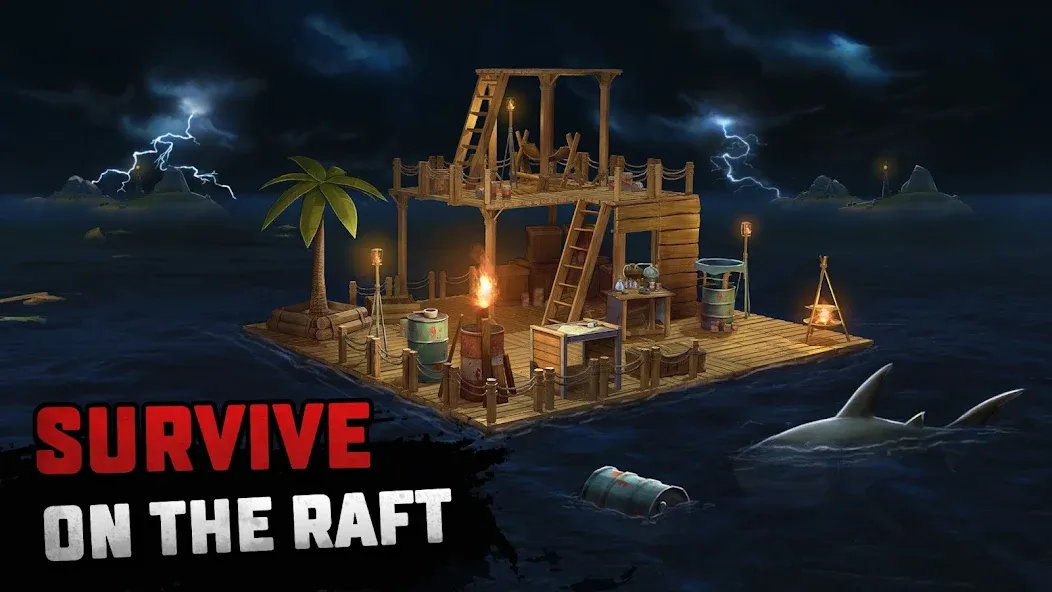 Raft® Survival - Ocean Nomad (Рафт)  [МОД Бесконечные монеты] Screenshot 1