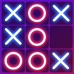 Скачать взломанную Tic Tac Toe 2 Player: XO Game (Тик Так Тоу 2 игрока)  [МОД Много монет] - последняя версия apk на Андроид