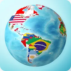 Взломанная Flags On the Globe  [МОД Много денег] - последняя версия apk на Андроид