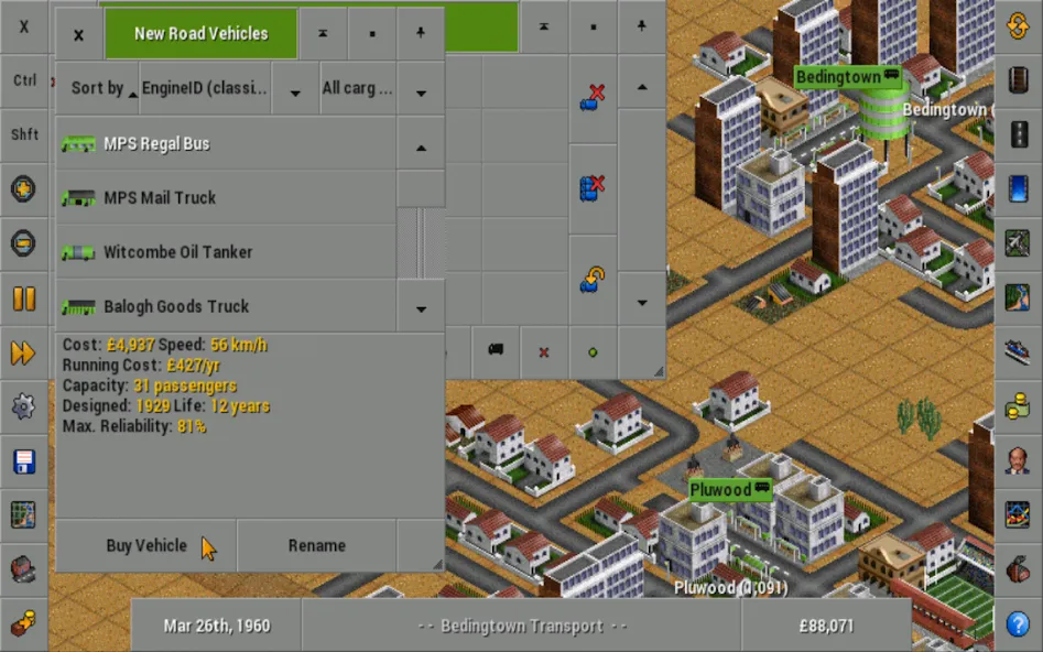 OpenTTD (Открой ТТД)  [МОД Menu] Screenshot 2