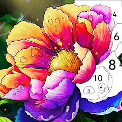 Скачать взломанную Tap Color by Number - Coloring  [МОД Много монет] - полная версия apk на Андроид