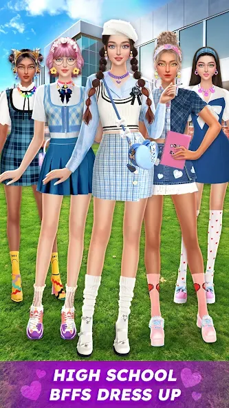 College Dress Up for Girls (Капель Макеовер)  [МОД Все открыто] Screenshot 1