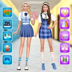 Взломанная College Dress Up for Girls (Капель Макеовер)  [МОД Все открыто] - полная версия apk на Андроид