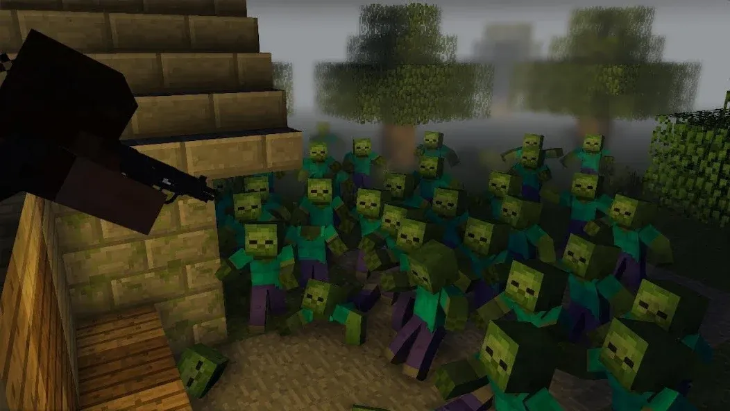Zombie Apocalypse map for MCPE  [МОД Много денег] Screenshot 2