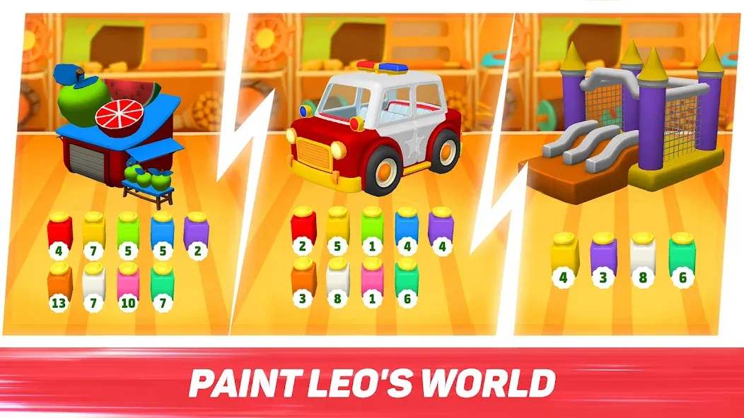 Leo Runner: car games for kids  [МОД Unlimited Money] Screenshot 3