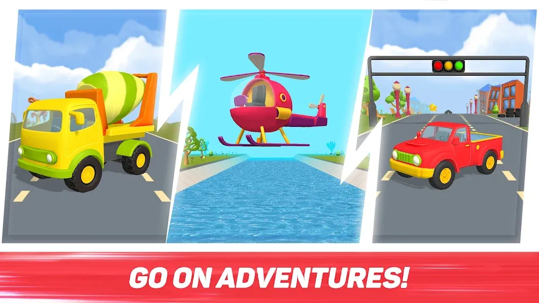 Leo Runner: car games for kids  [МОД Unlimited Money] Screenshot 4