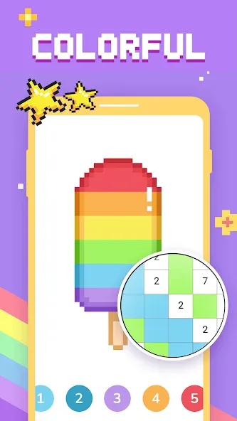 Paint by Number - Pixel Art  [МОД Бесконечные деньги] Screenshot 1