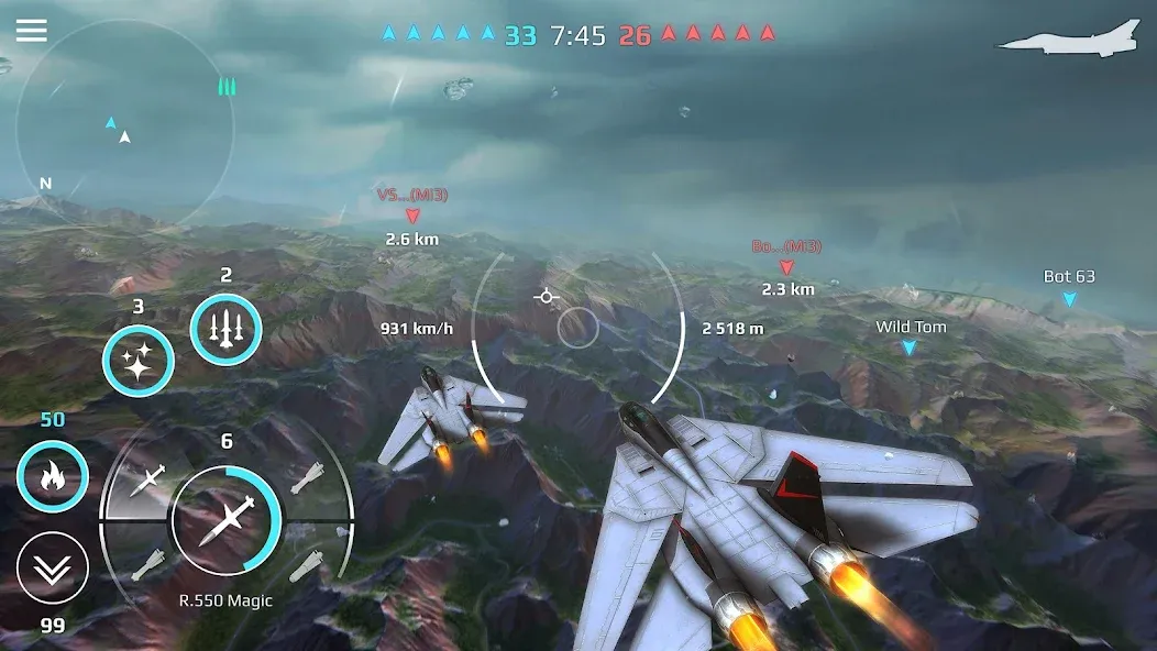 Sky Combat: War Planes Online (Скай Комбат)  [МОД Unlocked] Screenshot 4