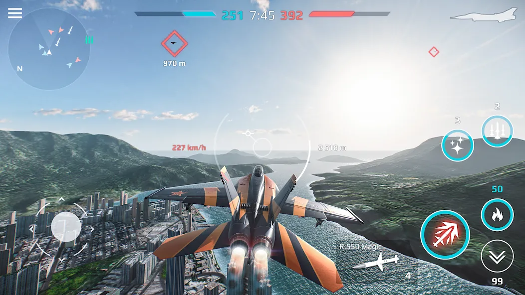 Sky Combat: War Planes Online (Скай Комбат)  [МОД Unlocked] Screenshot 5