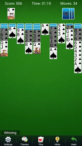 Spider Solitaire - Card Games  [МОД Unlimited Money] Screenshot 1