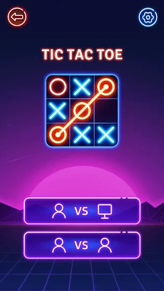 Tic Tac Toe 2 Player: XOXO  [МОД Меню] Screenshot 3