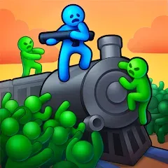 Взлом Train Defense: Zombie Game (Трейн Дефенс)  [МОД Mega Pack] - полная версия apk на Андроид